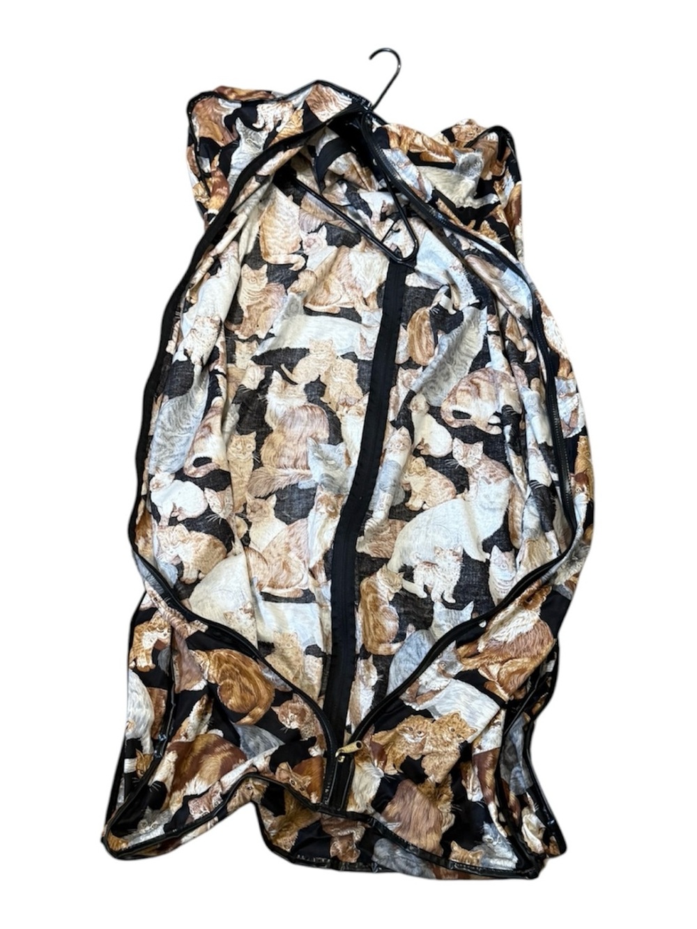 RESERVED- DO NOT BUY Vintage Viator Cat Print Garment Hanging Bag- Double Sided - Picture 3 of 13